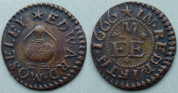 Rotherhithe, Edward Moseley 1666 farthing